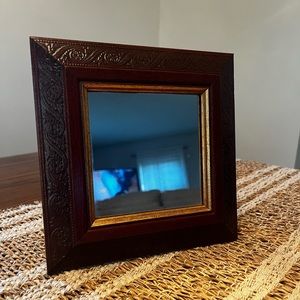 Vintage Square Wood Accent Mirror, Wood Mirrors, Wood Accent Mirrors.